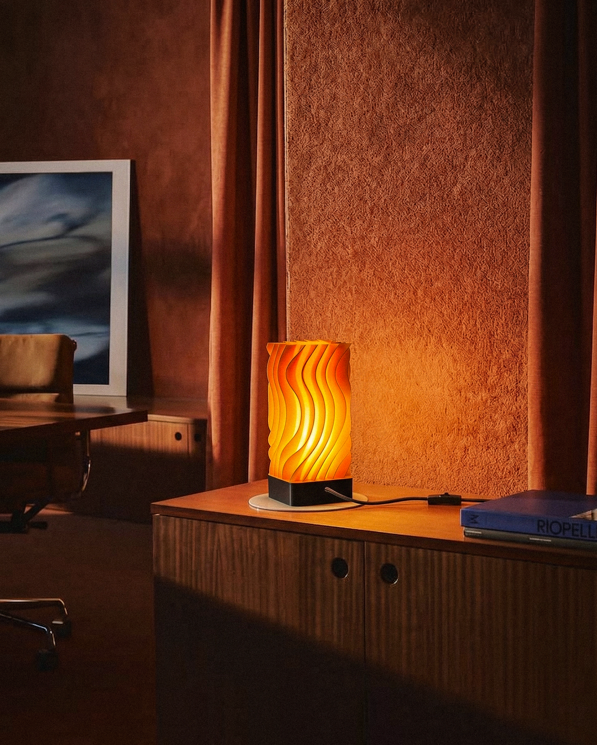 Emberwave Sculptural Lamp